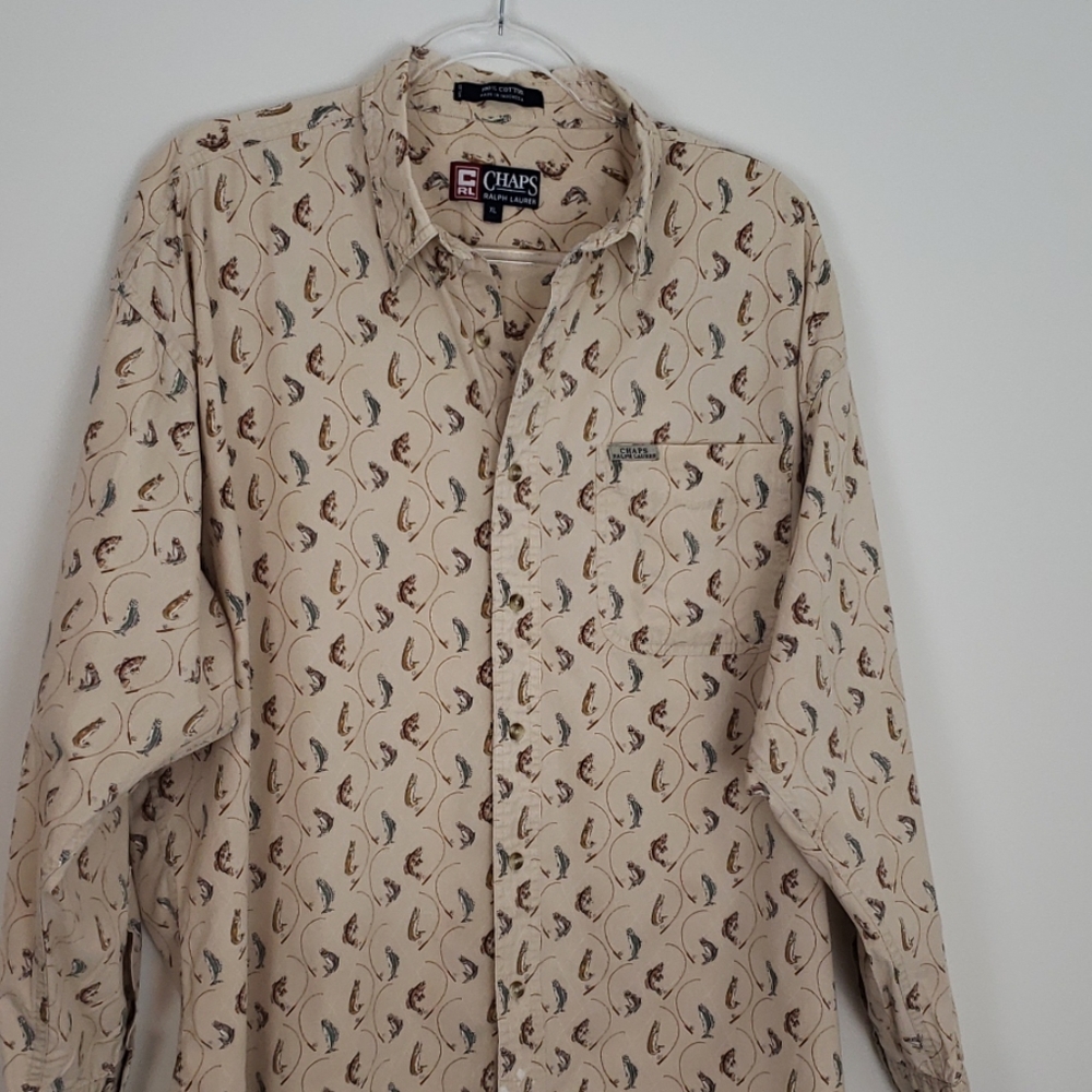 Chaps Ralph Lauren Fish Dress Shirt